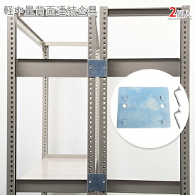 【個人宅も送料無料】 軽中量背面連結金具 4×85×95mm 2個セット ユニクロ 【スチールラック楽天最安値に挑戦！】 【スチール棚 スチールラック 業務用 収納棚 収納ラック】