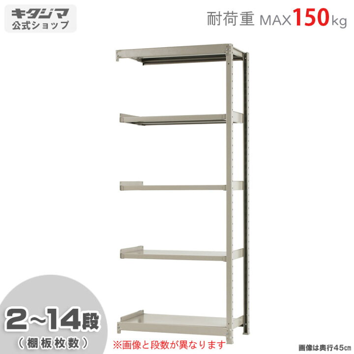 楽天市場】【個人宅も送料無料】 軽中量ラック150kg 連結 幅90×奥行60 