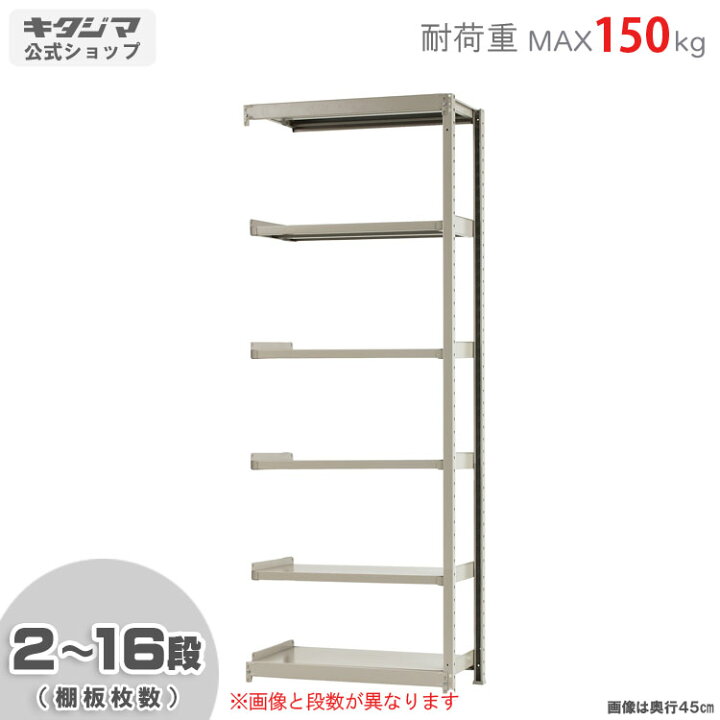 楽天市場】【個人宅も送料無料】 軽中量ラック150kg 連結 幅90×奥行45 