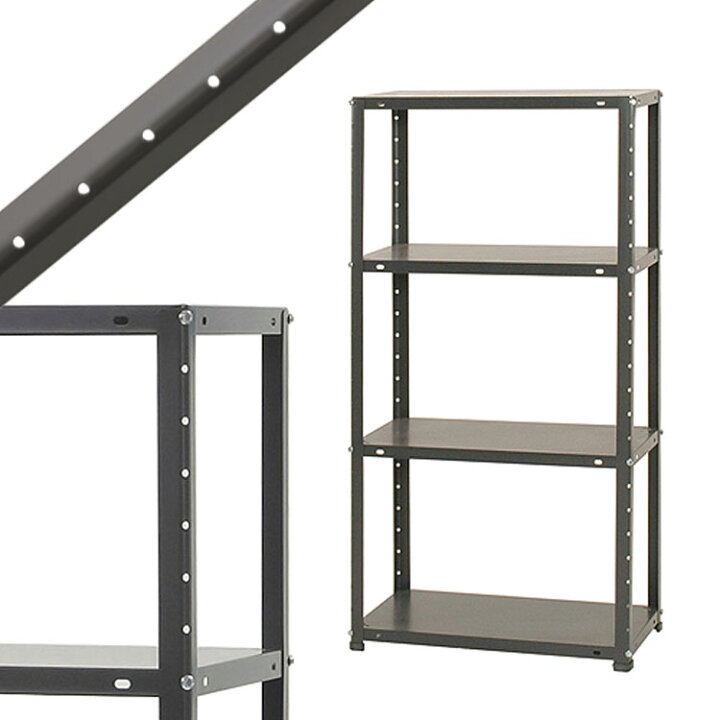 楽天市場】【個人宅も送料無料】 DK-463 幅60×奥行30×高さ120cm 4段 