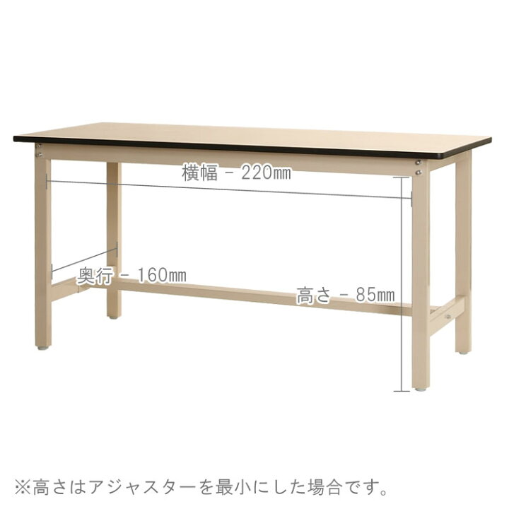 楽天市場】【個人宅も送料無料】 作業台300K ポリエステル天板 幅120 