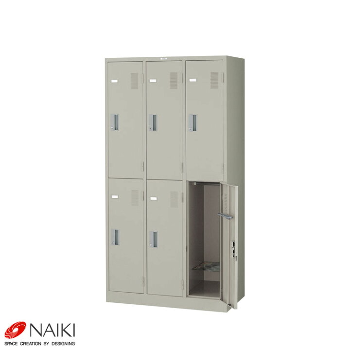 楽天市場】オフィス家具 ロッカー LK6N-AW 幅900×奥行515×高さ1790mm 