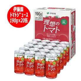 トマトジュース 伊藤園 理想のトマト トマトジュース 缶190g 20本入×1ケース 価格1820円