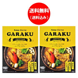 札幌スープカレー 送料無料 ガラク チキンスープカレー garaku スープカレー レトルト チキン カレー 1個×2 惣菜 カレー