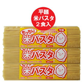 パスタ 送料無料 パスタ 乾麺 太麺 米粉 使用 米パスタ スパゲッティ 1袋(2人前)×3袋