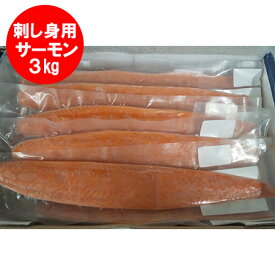 サーモン 刺し身 冷凍 送料無料 お刺身 3kg (8柵から10柵) サーモン 刺身 トラウトサーモン 魚介類 水産加工品