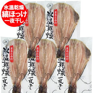 しまほっけ 干物 氷温乾燥 一夜干し 送料無料 シマホッケ 加工地 北海道 縞ほっけ 一夜干し 1パック×5個 魚介類 水産加工品 ホッケ