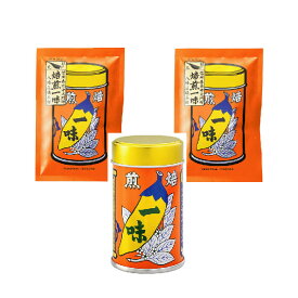 【国産】八幡屋礒五郎 焙煎一味唐辛子 1缶2袋セット