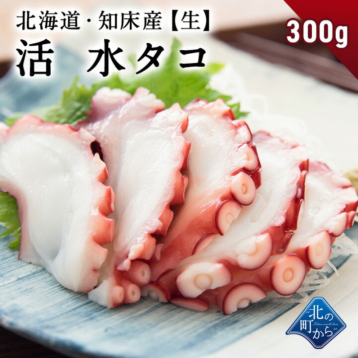 楽天市場 ミズダコ 知床産 水タコ生300g 生食も可能で刺身にするととても美味しいです タコ ミズタコ 蛸 たこ みずだこ タコ 北の町から