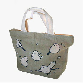 ＜送料込＞北海道限定シマエナガ バック(ベージュ) 同梱可です北海道 お土産 ことり 小鳥 雑貨 グッズ エナガ 野鳥 雪の妖精 お取り寄せ