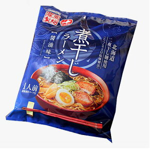 藤原製麺 煮干ラーメン醤油味 乾麺1人前 北海道 ご当地 しょうゆ らーめん 即席インスタントラーメン お土産 ギフト プレゼント お取り寄せ
