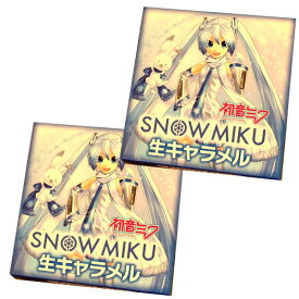 ＜送料込＞北海道限定SNOW MIKU 生キャラメル『常温タイプ』9粒入り×2箱 同梱可です dk-2 dk-3