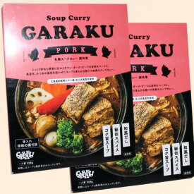 ＜送料込＞GARAKU札幌スープカレー豚角煮 1人前 385g×2箱 同梱可です（dk-2 dk-3）