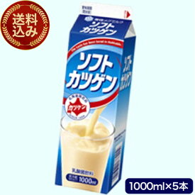 ＜送料込＞雪印メグミルク ソフトカツゲン【1000ml×5本セット】発送まで1週間ほどご予定願いますがっちりマンデーで紹介 北海道 乳酸菌飲料 ご当地ドリンク