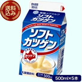 ＜送料込＞雪印メグミルク ソフトカツゲン【500ml×5本セット】発送まで1週間ほどご予定願いますがっちりマンデーで紹介 北海道 乳酸菌飲料 ご当地ドリンク