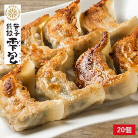 ぎょうざ【熊笹餃子 雫包(しずづつみ) 20個】ギョーザ 冷凍餃子 焼餃子 おかず おつまみ 惣菜 天心 お取り寄せ ぎょうざ 肉汁 国産 ギフト 冷凍食品 クマザサエキス配合 ささ塩配合
