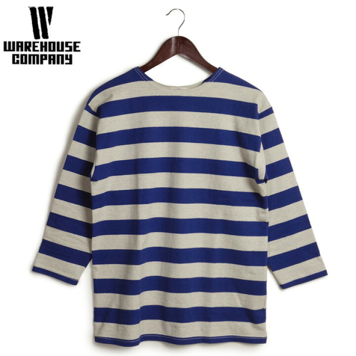 楽天市場】WAREHOUSE ウエアハウス 7分袖 2インチ ボーダー Tシャツ 