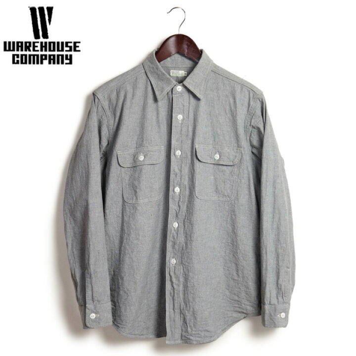 楽天市場】WAREHOUSE ウエアハウス TRETON STEEL WORKER SHIRTS グレー 
