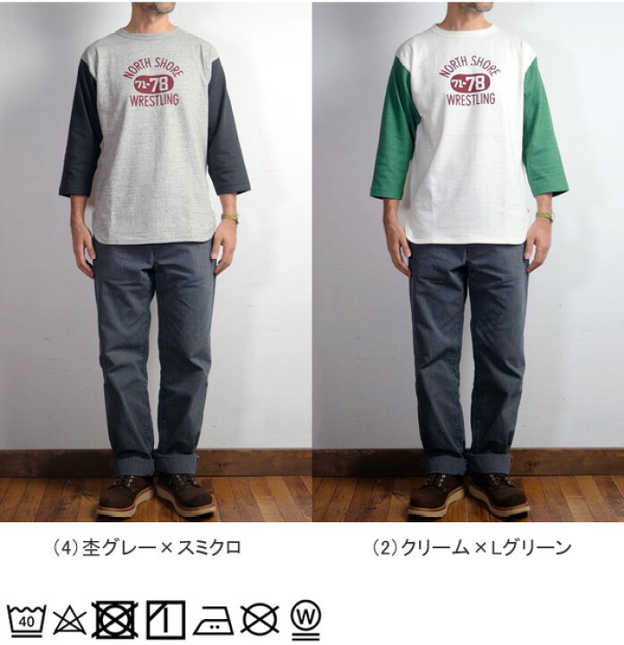 楽天市場】WAREHOUSE ウエアハウス 7分袖 ベースボール Tシャツ 