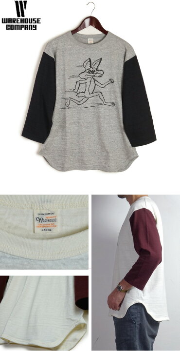 楽天市場】WAREHOUSE ウエアハウス 7分袖 ベースボール Tシャツ 