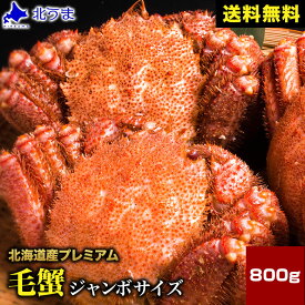 【期間限定/宗谷産ほたて無料同梱中！】毛ガニ 800g【毛蟹 ケガニ けがに け蟹 かに 蟹 オホーツク 加工 北海道 冷凍 グレース シュリンク包装 ギフト プレゼント グルメ 贈り物 贈答 食品 食べ物 内祝い お返し お歳暮 敬老の日 お中元】