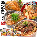 1000円 ポッキリ グルメ 温めるだけ！さんま ひつまぶし いわし丼 にしん親子丼 さば辛味噌丼 選べる3食セット 家族や…