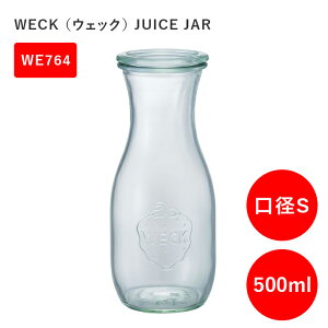 WECK �E�F�b�N �L���j�X�^�[ �W���[�X�W���[ WECK WE764 �K���X�L���j�X�^�[ 500ml ���aS �r�� �K���X �C�`�S�}�[�N �ۑ� �e�� �ۑ��e�� JUICE JAR ���s�A���i