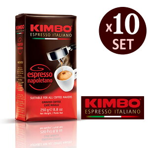 �y10�܃Z�b�g�z�L���{ �G�X�v���b�\ �� �i�|���^�[�m 250g KIMBO �R�[�q�[ �A���} �C�^���A �i�|���y�L�����Z���E�ԕi�E�����s�z ��������