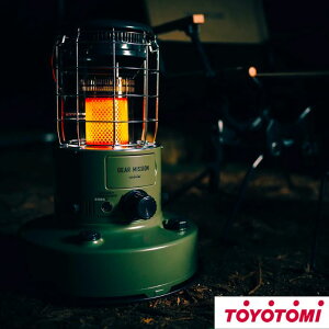 トヨトミ GEAR MISSION 赤熱対流形石油ストーブ RR-GER25-G オリーブ 日本製 (コンクリート9畳/木造7畳) ストーブ 石油ストーブ 暖房 暖房器具 冬 おしゃれ レトロ アウトドア ヒーター【北海道・
