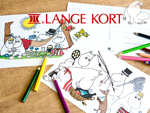 《メール便可能》 Lange 完売 Kort 上質 ラングアート ムーミン 《GIFTCARD》 L ポストカード