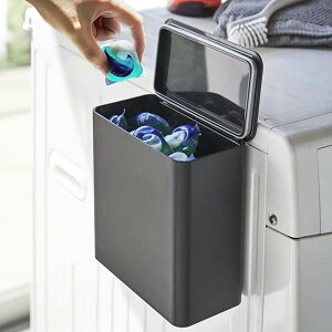 山崎実業 マグネット 洗濯洗剤 ボールストッカー TOWER BK 426 ブラック YAMAZAKI タワー