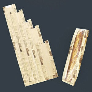 フランスパン袋 ヨーロピアン フェネット茶 (100枚入)特小 No.58(No.58)【特小】