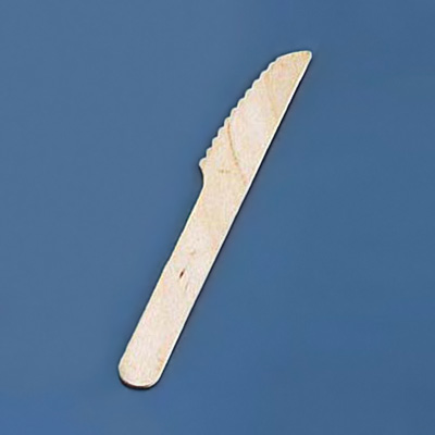 《1点までメール便可能》 使い捨て 木製ナイフ（100本入） 140mm( キッチンブランチ )