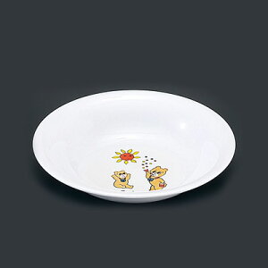 メラミンお子様食器 「コロちゃん」 KF-2 カレー皿 直径190×H38mm