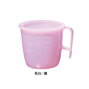 流動食コップ 小 8302(300ml・目盛付) 【蓋のみ ※コップはついていません】 直径91×H10mm 【乳白】