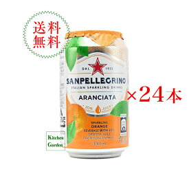 送料無料サンペレグリノ　イタリアン　スパークリングドリンク　アランチャータ（オレンジ）　1ケース（24缶入り）【夏の食材】【輸入食品】【ドリンク】