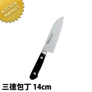 ミソノ モリブデン鋼 包丁 ツバ付三徳(両刃) 140mm No580 ステンレス 【kmss】 包丁 和包丁 洋包丁 三徳包丁 万能包丁 ステンレス 業務用