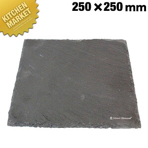 ME 天然石プレート 正方形 422525A 【運賃別途】 【kmaa】 石のお皿 角皿 スクエア スレート ディッシュプレート プレート 皿 スレートボード 石 業務用