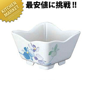 すみれ 花形 角小鉢(小) VO-86 【kmaa】 メラミン食器 給食用 食堂 幼稚園 保育園 学校 介護用 和食器 業務用メラミン食器 業務用プラスチック食器 割れない 軽い 軽量