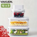【マラソン限定！ 最大20%OFFクーポン】【公式】【セット販売】VAKUEN プレミアム真空保存容器 強力密閉 BPAフリー 電…