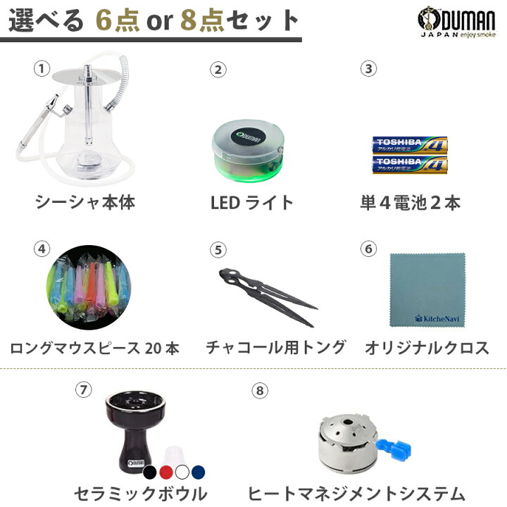 楽天市場】【正規代理店】ODUMAN オデュマン シーシャ N4 クリア 
