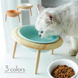 食べやすい 猫用 食器 フードボウル ネコボウル 食器台 スタンド付き スタンド 食器スタント 陶器 エサ入れ 餌入れ ボウル 猫皿 ご飯皿 ご飯台 餌皿 餌台 ペット 犬 猫 ねこ 猫の 猫用 食器