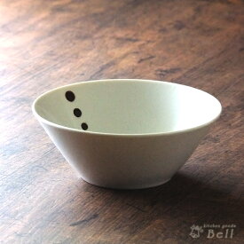 【訳あり】洋食器 小鉢 白マット水晶三ッ丸ドット反 13.6cm 4.5鉢 サラダボウル/ドット 水玉/サラダボール/業務用食器