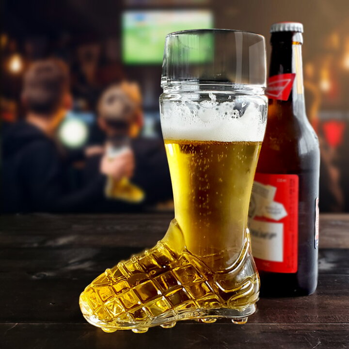 楽天市場】ビアグラス 600 ブートサッカー ビールグラス おしゃれ 