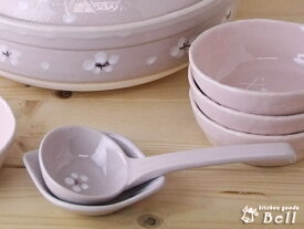 小梅志野 大 レンゲ 台付 和食器/レンゲ/鍋小物/業務用食器