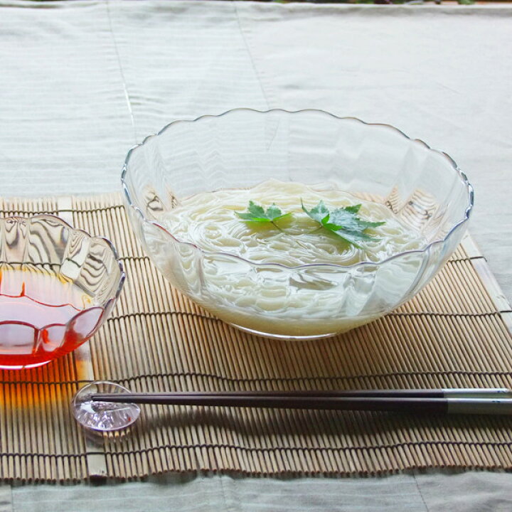 楽天市場】そうめん鉢 ガラス 鉢 食器 アルカド 素麺 大鉢 20cm ボウル 