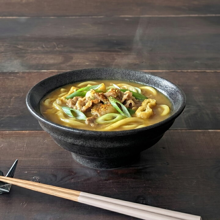 楽天市場】どんぶり 食器 うず巻き 麺丼 ブラック 20cm 黒 和食器 中華 