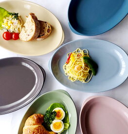 【期間限定割引】 大皿 おしゃれ 楕円皿 クラシカルなカラーで可愛らしい耳付きオーバルプレート 27cm 食器 お皿 陶器 かわいい