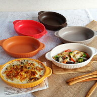 グラタン皿 直火ok 一人用 耐熱 楕円 手付き トースター プレート グリルプレート グリル皿 耐熱食器 ア…