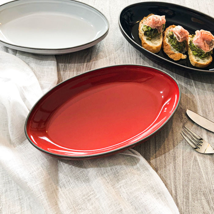 グラタン皿 グリルシェフ スタック楕円グラタンL レッド  大皿 オーバル 日本製 オーブンウェア ディッシュ 皿 食器 耐熱 製菓 オーブン料理 オーブン グリル 調理 時短 パーティー デザート おしゃれ 2人から3人用
